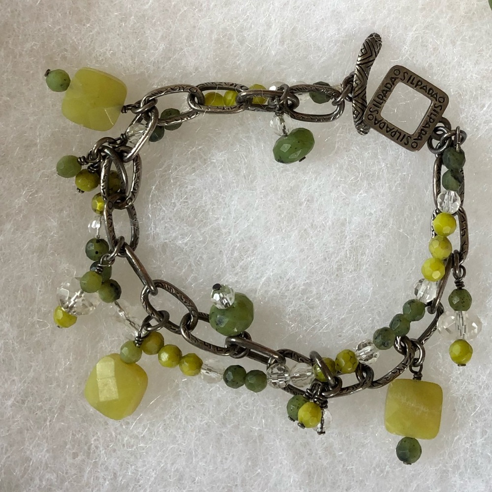 Silpada green bracelet